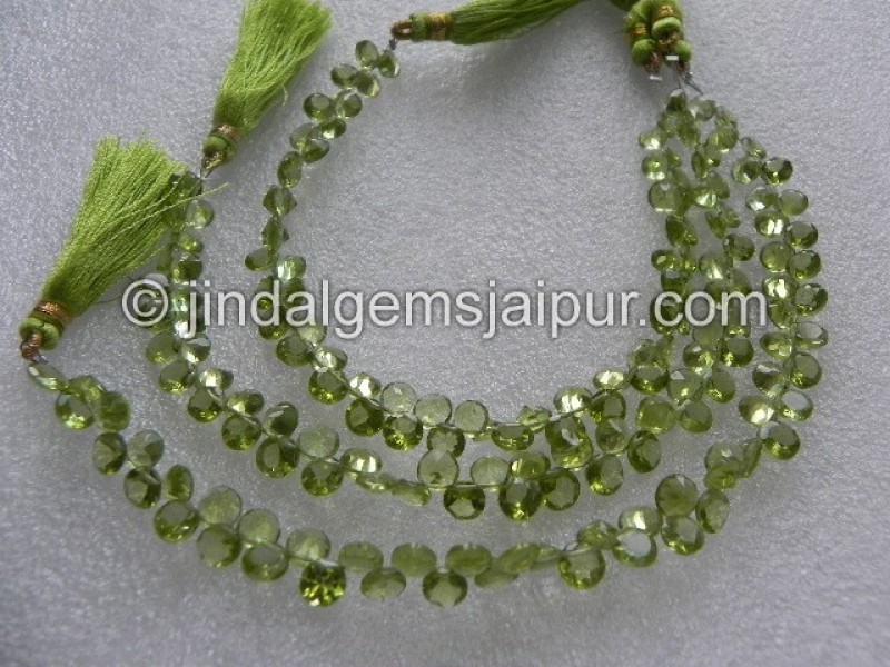 Peridot Cut Round Beads